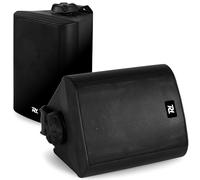 Power Dynamics ODS50B Enceintes 2 Voies 100 Watts - Noir, Boitier Solide en ABS, Livré par Paire avec Étrier de Fixation, Idéal pour Diffusion d'Annonces ou Musique d'Ambiance
