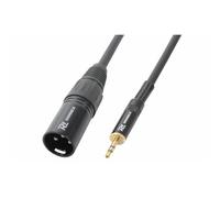 Power Dynamics PD Connex Câble Audio Cordon Jack 3,5 Stéréo m/XLR M - 0,5m - Idéal pour Relier vos Enceintes de Sonorisation
