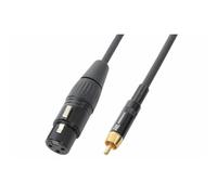 Power Dynamics PD Connex Câble Audio Cordon XLR Femelle - RCA Mâle - 3m - Idéal pour Relier vos Enceintes de Sonorisation
