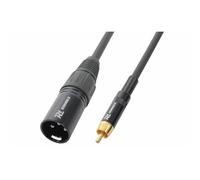 Power Dynamics PD Connex Câble Audio Cordon XLR Mâle - RCA Mâle - 3m - Idéal pour Relier vos Enceintes de Sonorisation