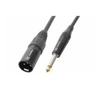 Power Dynamics PD Connex Câble Audio XLR Mâle/Jack 6,35-3m - Idéal pour Relier vos Enceintes de Sonorisation