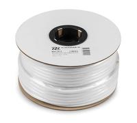 Power Dynamics PD Connex RX10W Câble Haut-Parleur 2x 1,5mm de 50 Mètres - Blanc, Idéal pour les Installations de Sonorisation Public Address en 100 Volts