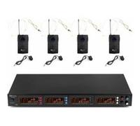 Power Dynamics Set micro sans fil PD504B UHF, 4 émetteurs de poche, 4x50 canaux, valise alu