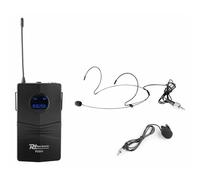 Microphone Power Dynamics PD504BP Kit Micro Transmetteur Audio sans Fil PD504