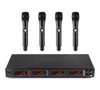 Power Dynamics PD504H - Set Micro sans Fil UHF, 4 Microphones, 50 Canaux, Transmission Infrarouge, Livré dans un Flightcase en Aluminium, Parfait pour Présentations et Chant