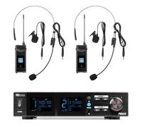 Power Dynamics PD522B Système de Bodypacks UHF avec 2 Bodypacks - 100 Canaux, Écrans LCD, un Système Bodypacks Professionnels, Idéal pour les Spectacles, Concerts