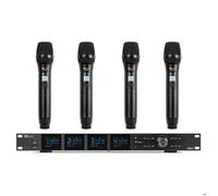 Power Dynamics PD524 Système de Microphones UHF avec 4 Micros Main Sans Fil - 100 Canaux