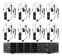 Power Dynamics PD528B Système de Bodypacks UHF avec 8 Bodypacks - 100 Canaux, Rack 19" 2U, Écrans LCD, Un Système Bodypacks Professionnels, Idéal pour Les Spectacles, Concerts