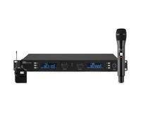 Power Dynamics – Système de micro sans fil UHF PD632C – Micro main et casque – Boîtier aluminium