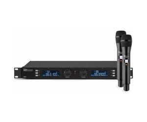 Power Dynamics PD632H - Set Micro sans Fil UHF, 2 Microphones, 2x 20 Canaux, Transmission Infrarouge, Livré dans un Flightcase en Aluminium, Parfait pour Présentations et Chant