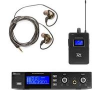 Power Dynamics Système In-Ear sans fil PD810 – Récepteur UHF, Écouteurs, Portée 50 m