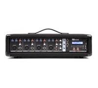 Power Dynamics Console de mixage amplifiée PDM-C405A 4 canaux 800 W BT/USB/SD