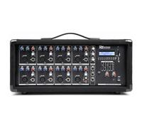 Power Dynamics PDM-C805A Table de Mixage Amplifiée 800 Watts - 8 Canaux, Connexion sans Fil Bluetooth, USB/SD, Réglages Graves/Aigus par Canaux, Idéal pour DJ, Groupe ou Salle de Spectacle