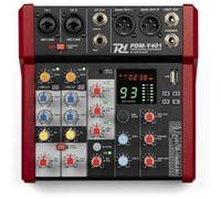 Power Dynamics Console de mixage PDM-Y401 4 canaux Bluetooth Entrées micro 48V USB MP3 VU-mètre