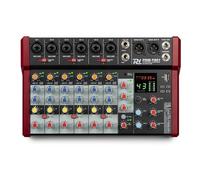 Power Dynamics PDM-Y801 Console de Mixage 8 canaux avec Bluetooth - Entrées Micro, Alimentation fantôme 48V, Lecteur MP3 USB, Vu-Mètre, Idéal pour les DJs, Studios d'Enregistrement, Podcasts