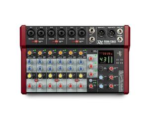 Power Dynamics PDM-Y801 Console de Mixage 8 canaux avec Bluetooth - Entrées Micro, Alimentation fantôme 48V, Lecteur MP3 USB, Vu-Mètre, Idéal pour les DJs, Studios d'Enregistrement, Podcasts