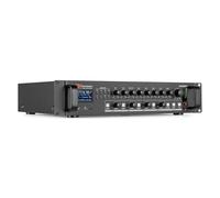 Power Dynamics PDV120MP3 - Amplificateur Mixeur 120W, 4 Zones, Idéal pour la Restauration ou Les Espaces Publics, USB, SD, MP3, Bluetooth, 100V