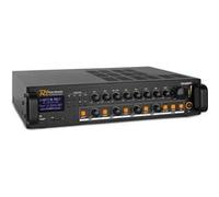 Amplificateur hi-fi Power Dynamics PDV360MP3 - Amplificateur Mixeur 100V 4 Zones, 360W, FM/BT/USB/SD/MP3