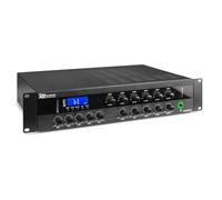 Power Dynamics PDW360MP3 Amplificateur 100V 6 Zones avec Bluetooth - 360 Watts, Lecteur MP3 (USB et SD), Radio FM, Entrée XLR, Idéal pour Les Magasins, Les Restaurants, Les Bars, Les Hôtels