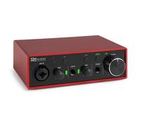 Power Dynamics PDX11 Interface audio USB - Alimentation fantôme 48V, Câble USB-C inclus, 2 entrées Micros/Instruments