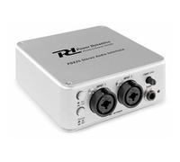 Power Dynamics PDX25 Interface Audio USB 2 Canaux - 2X Entrée XLR, Entrée Jack 6,3mm, Sortie RCA, Alimentation USB, Logiciel Audacity Offert, Idéal pour Enregistrement Studio ou sur Scène