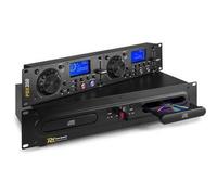 Power Dynamics PDX350 - Lecteur CD, Lecteur MP3, Mémoire Anti-Chocs, Fonction Reloop, Affichage LCD Rétro-Éclairé, Double Port USB, Grandes Molettes Ergonomiques, Lecteur CD