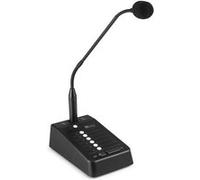PMPM10 Microphone Col de Cygne 6 Zones - Pour Système Audio 100V Multizone, Liaison RJ45