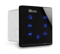Power Dynamics Powerline A50B Amplificateur Audio Mural 2X 20 Watts, Récepteur sans Fil Bluetooth, USB et Micro SD, Écran Tactile, Livré avec Télécommande, Idéal pour Sonorisation de la Maison