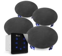 Power Dynamics Powerline A50B - Pack Amplificateur Mural avec 4 Enceintes Encastrables - 60 Watts