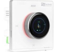 Power Dynamics Powerline B100W Amplificateur Mural Stéréo 4x25W Blanc avec BT 5.0, Lecteur MP3 USB MicroSD et Entrée AUX, Écran LCD et Panneau Tactile, Idéal Maison, Cuisine et Bureau