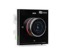 Power Dynamics Amplificateur mural Powerline B50B – Stéréo 2x25W, BT 5.0, MP3 USB/MicroSD, LCD, Noir