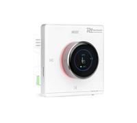 Power Dynamics Powerline B50W Amplificateur Mural Stéréo 2x25W avec BT 5.0, Blanc, Lecteur MP3 USB MicroSD et Entrée AUX, Écran LCD et Panneau Tactile, Idéal Salon, Cuisine et Bureau