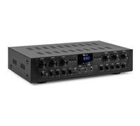 Power Dynamics PV260BT Amplificateur Audio Bluetooth 6 Zones - 12x 50W, Lecteur MP3, USB/SD, Radio FM, Entrées RCA, Entrées AUX, Télécommande MP3, Idéal pour une Installation Professionnelle
