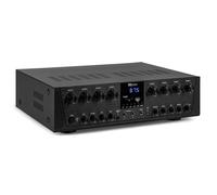 Power Dynamics PV280BT Amplificateur Audio Bluetooth 8 Zones - 16x 50W, Lecteur MP3, USB/SD, Radio FM, Entrées RCA, Entrées AUX, Télécommande MP3, Idéal pour une Installation Professionnelle