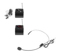 Power Dynamics TG40 Micro sans Fil Professionnel UHF - 50 Mètres, Ensemble Émetteur Micro Serre Tête et Récepteur Écouteurs Filaires, avec Réglage Volume, Idéale pour les Visites Guidées