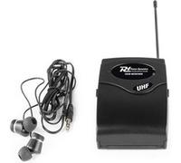 Power Dynamics TG40R Récepteur sans fil UHF Portée jusqu'à 50 mètres, réglage du volume, longue autonomie Noir
