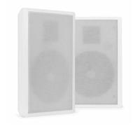 Power Dynamics – Paire d'enceintes murales plates WSF30W 100V 2 voies 10W RMS Blanc
