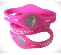 Power Energy© Balance Band Bracelet de sport en silicone avec hologramme infusé de minéraux naturels et d'ions négatifs (rose, taille S, 175 mm)