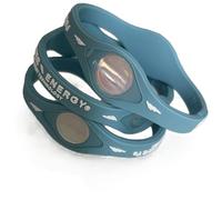 Power Energy© Balance Band Bracelet de sport en silicone hologramme infusé de minéraux naturels et d'ions négatifs (bleu clair, taille S, 175 mm)