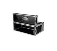 Power flights FCE 4 MK2 - Flight case 4U 19" pour rack audio - Ouvertures avant/arrière - Renforts aluminium - Fermetures papillon - Coins et cornières métal - Poignée encastrée