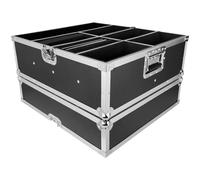 Power flights FT Par Slim 6XL - Flight case utilitaire - 7 compartiments modulables - construction multiplis - renforts d¿angle aluminium - ouvertures papillon - poignées rabattables
