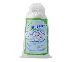 Power Füll® eco - blanc - 1 kg de ouate de remplissage durable - Certifié pour jouets - Lavable jusqu'à 40 °C - Ouate de bricolage - Rembourrage de coussin - Matériau de remplissage (1 kg)