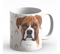 power gift BOXER - Tasse A Café Ou Pour Le The. Tasses Avec Motif De Chien et Chat. Votre Animal Prefrere - Parfait Pour Les Amouraux de Animaux. Mug En Céramique.