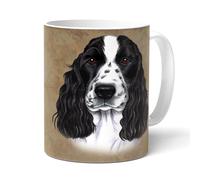 power gift COCKER SPANIEL noir et blanc tasse à café ou thé. Mug de qualité avec une belle image de chien et un message amusant. Joli cadeau pour tous les amoureux des chiens.
