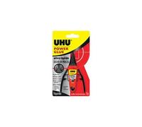 UHU Colle Power Glue Extra‑forte – Doseur (dosage précis), ne coule pas, résistante à l'eau – 3 g