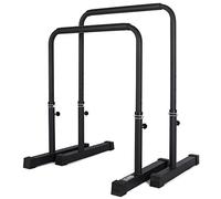 POWER GUIDANCE Barres Dip Traction Ajustable/Pompe Gymnastique/Barres Parallèles Haute Parallettes (Noir)