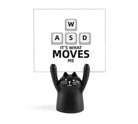 Power Guide Direction Game Memo Holder Cartoon Black Cat Stand Decoration
