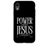 Power in The Name of Jesus More Than Conquerors Fear Nothing Coque pour iPhone XR