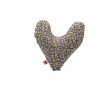 POWER INN Coussin de poitrine Hope d'environ 32 x 34 cm | Coussin en forme de cœur pour soulager la douleur après une mastectomie | Coussin doux pour avant-bras ou aisselles | 100 % coton (gris