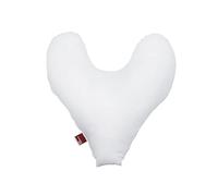 POWER INN Coussin pour la poitrine Hope env. 32x34cm | Coussin en forme de cœur pour soulager la douleur après une mastectomie | Doux coussin pour le bras ou l'aisselle | 100% coton (Blanc, Coton)